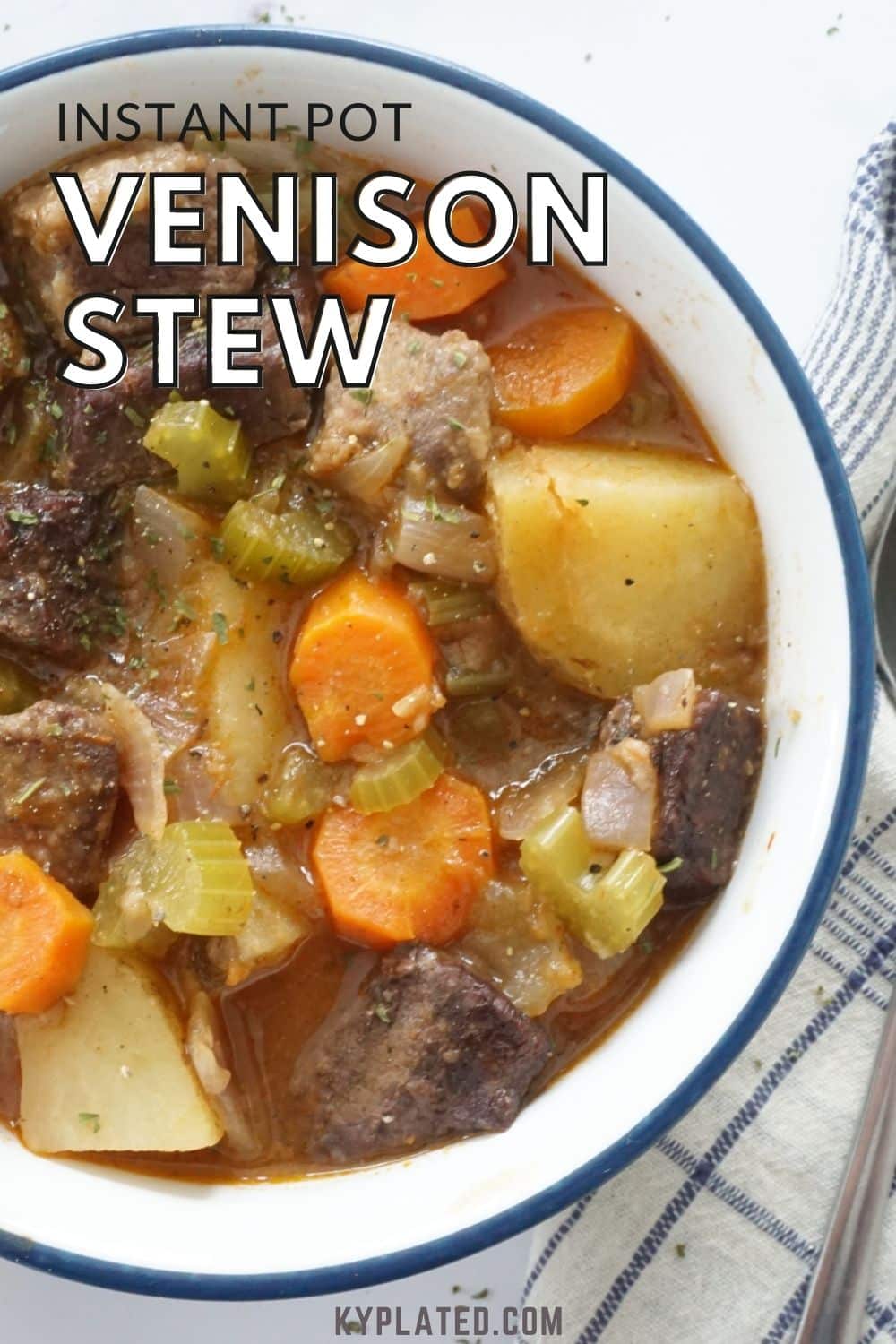 Instant Pot Venison Stew (EASY!) - Chunky in Kentucky