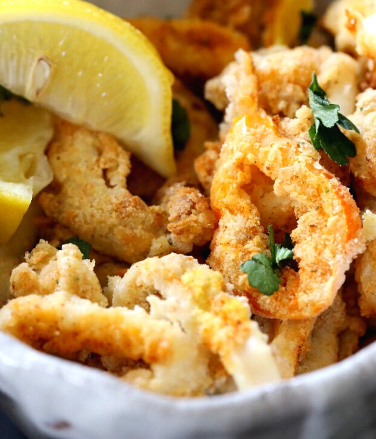 calamari rings air fried squid