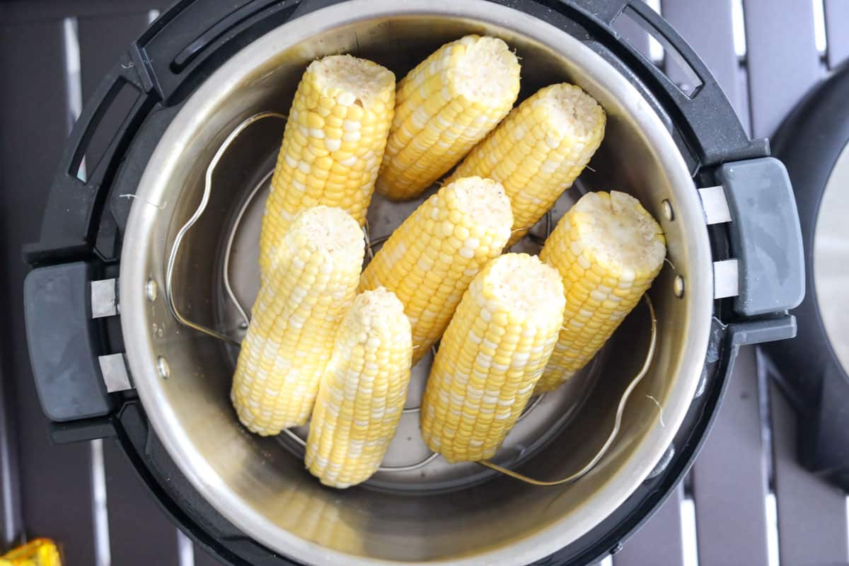 Simple Instant Pot Mexican Corn {Elote} > Chunky in Kentucky