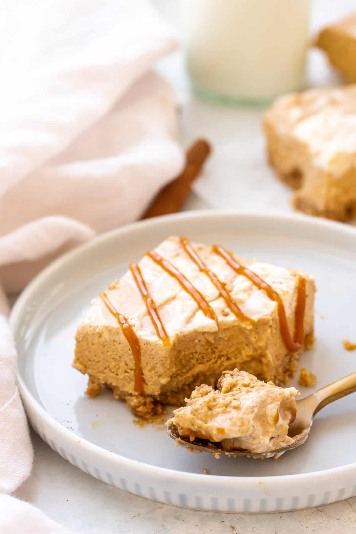 No Bake Pumpkin Cheesecake Bars (20 min. prep!) > Chunky in Kentucky