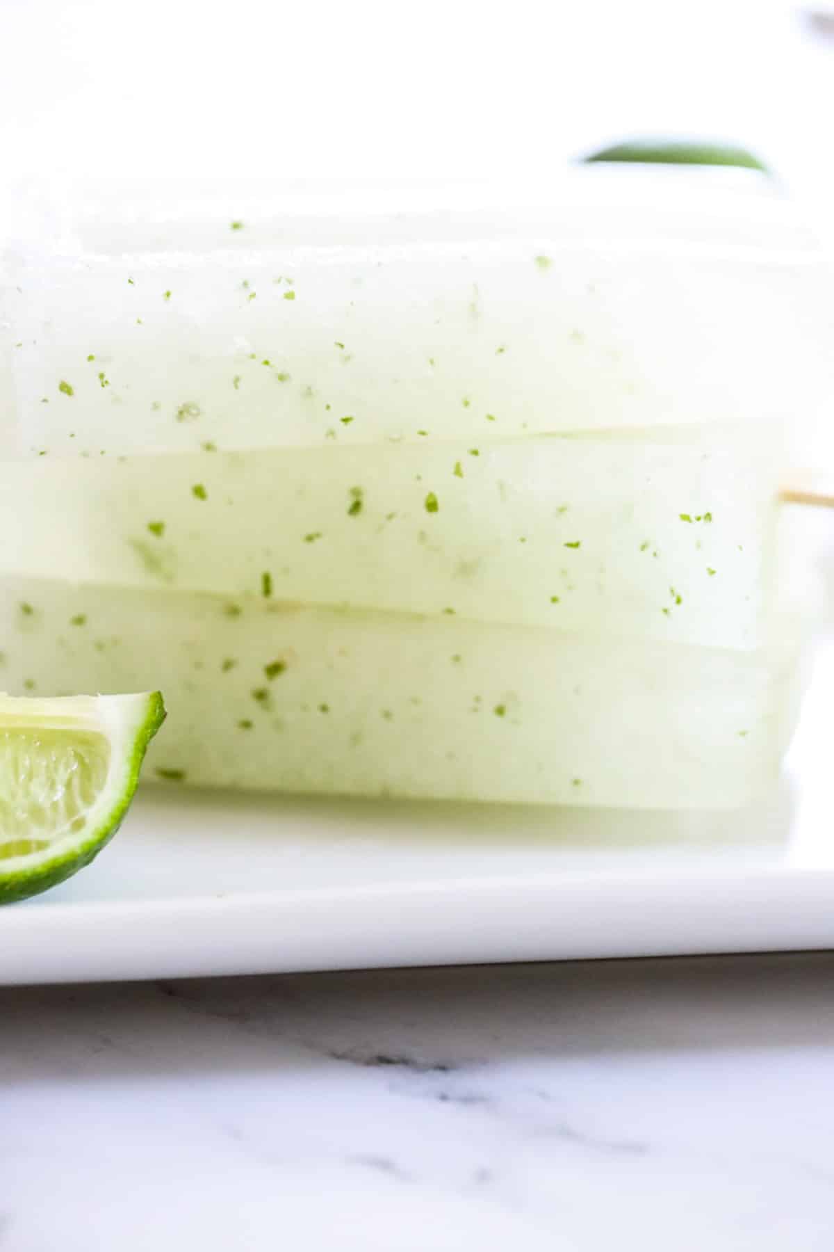 stacked mojito popsicles
