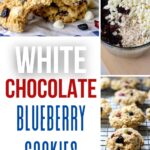 cookies with white chocolate and dried blueberries