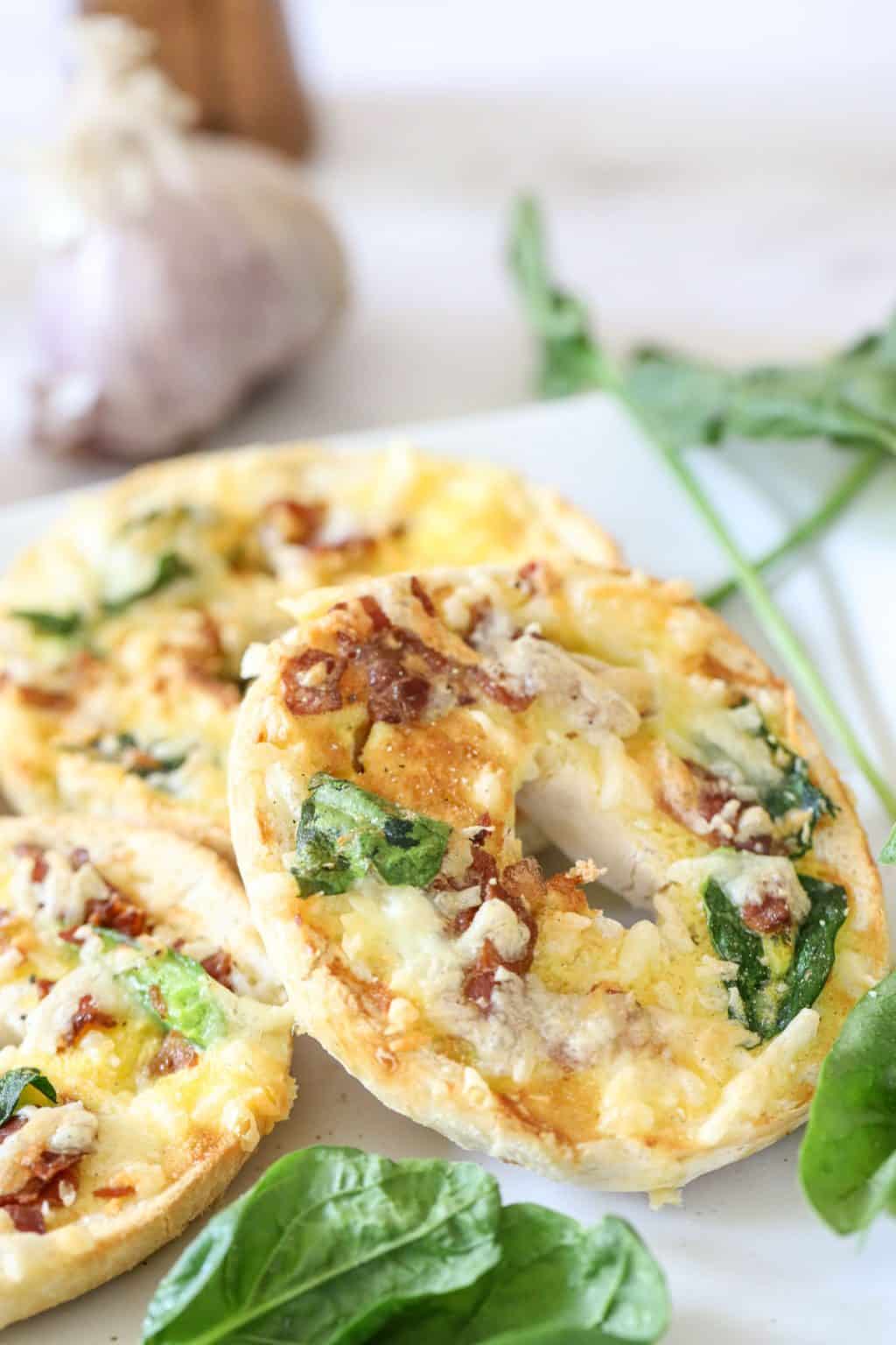 Air Fryer Bagel Boats (EASY omelette bites!) - Chunky in Kentucky