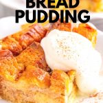 honey bun bread pudding with whipped topping