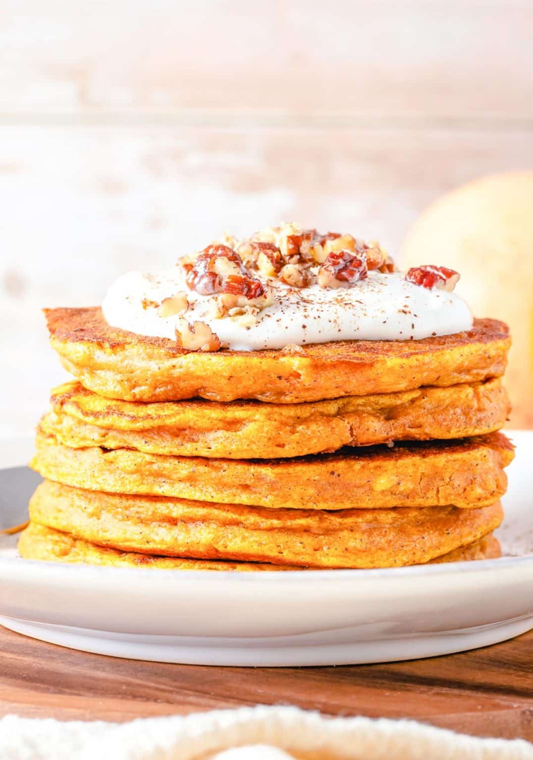 Gluten-Free Pumpkin Pancakes (Easy!) - Chunky in Kentucky