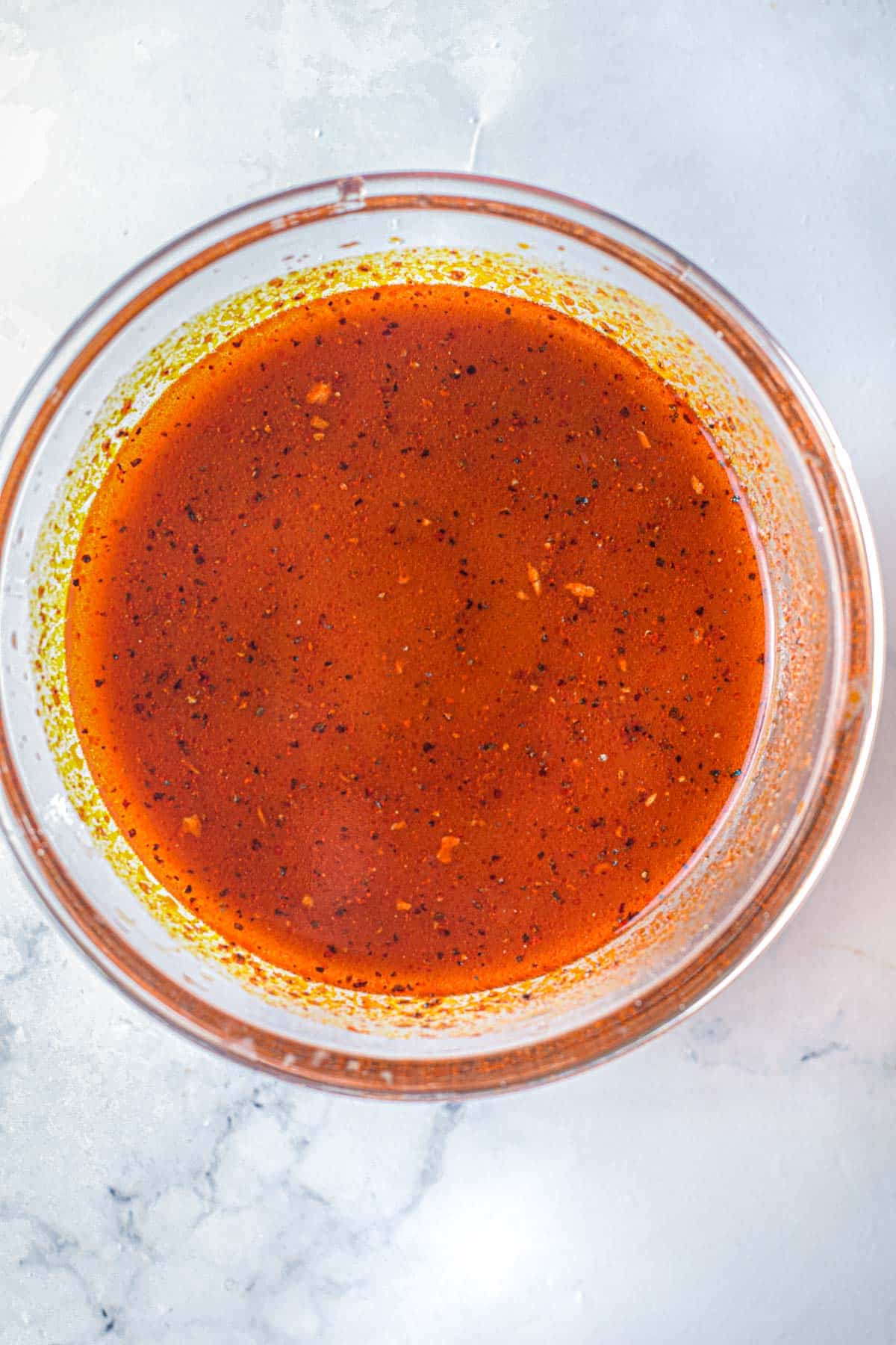 sauce mixture in a bowl