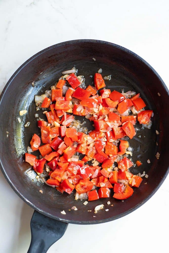 sautéed garlic and tomatoes