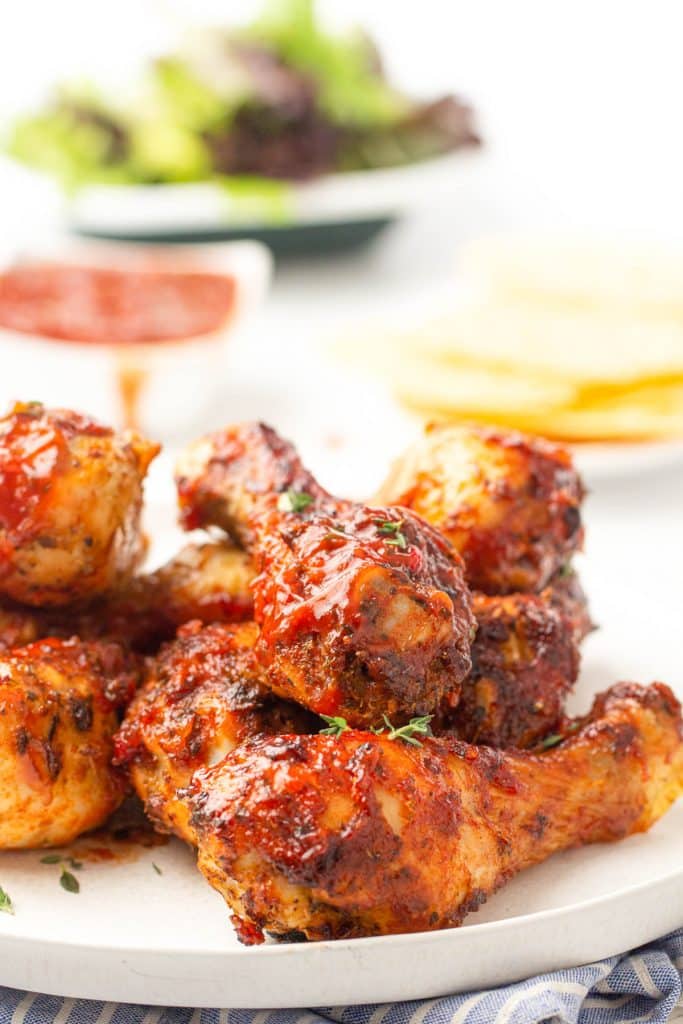 BBQ Air Fryer Chicken Legs (Drumsticks) - Chunky in Kentucky