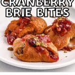 cranberry brie air fryer bites