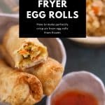 air fryer egg rolls and dipping sauce