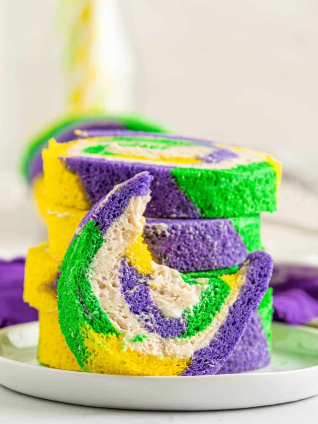 how to make mardi gras cake