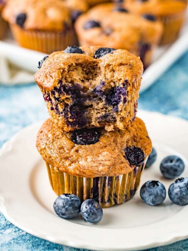 Easter Brunch Cake Mix Blueberry Banana Muffins Recipe - Chunky In Kentucky