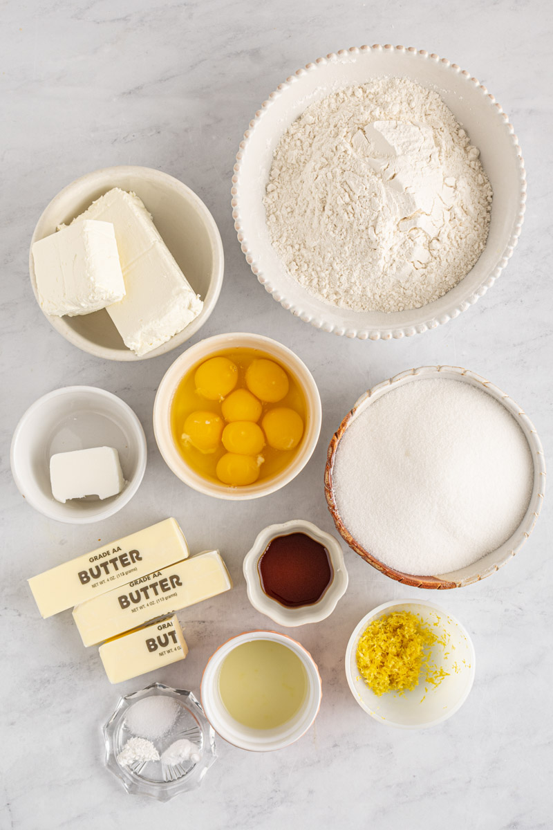 lemon bundt cake ingredients