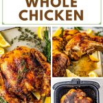 whole chicken made in the air fryer basket