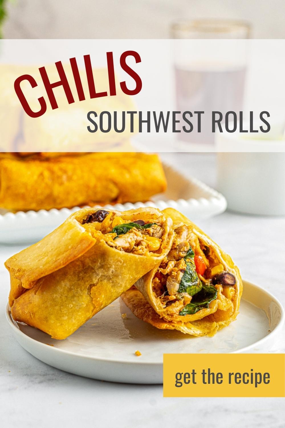 Chili S Southwest Egg Rolls Copycat Recipe Chunky In Kentucky   Chilis Southwest Rolls Pin 