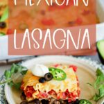 piece of mexican lasagna pasta
