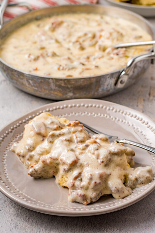 Southern White Gravy (Bacon + Sausage) - Chunky in Kentucky