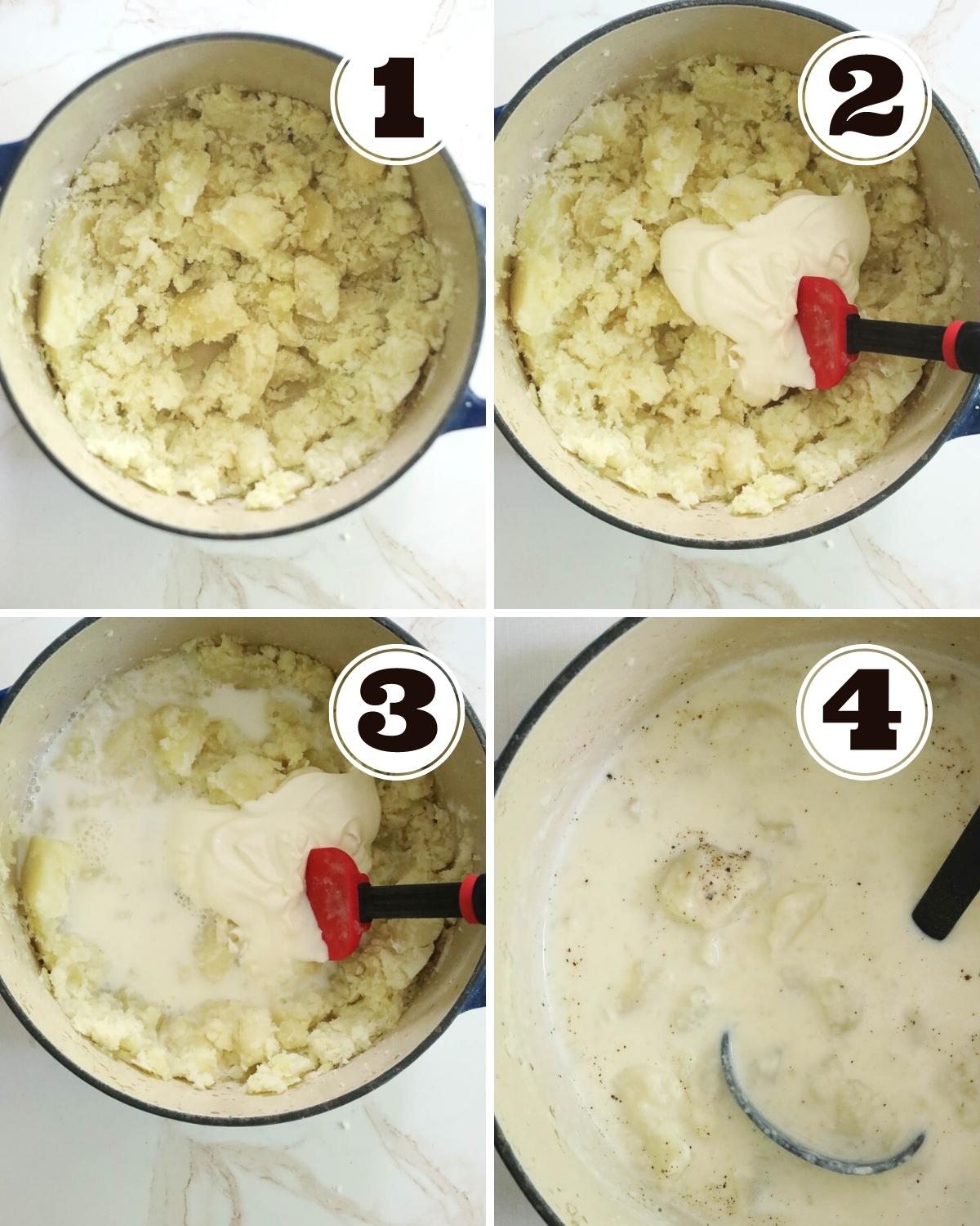 instructions for 4 ingredient potato soup