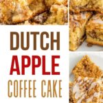 collage of Dutch Apple cake photos