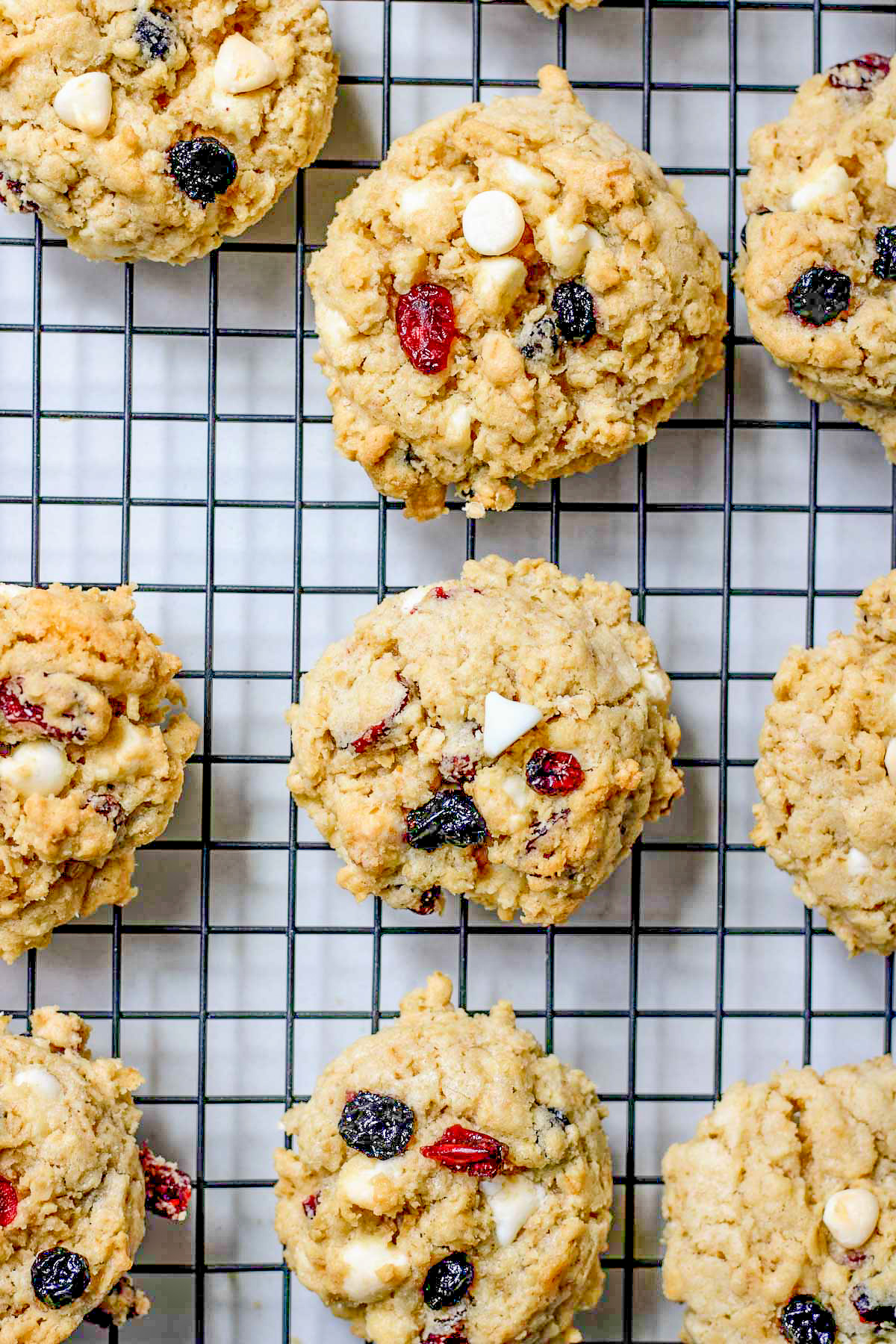 oatmeal cookies on a baking sheet