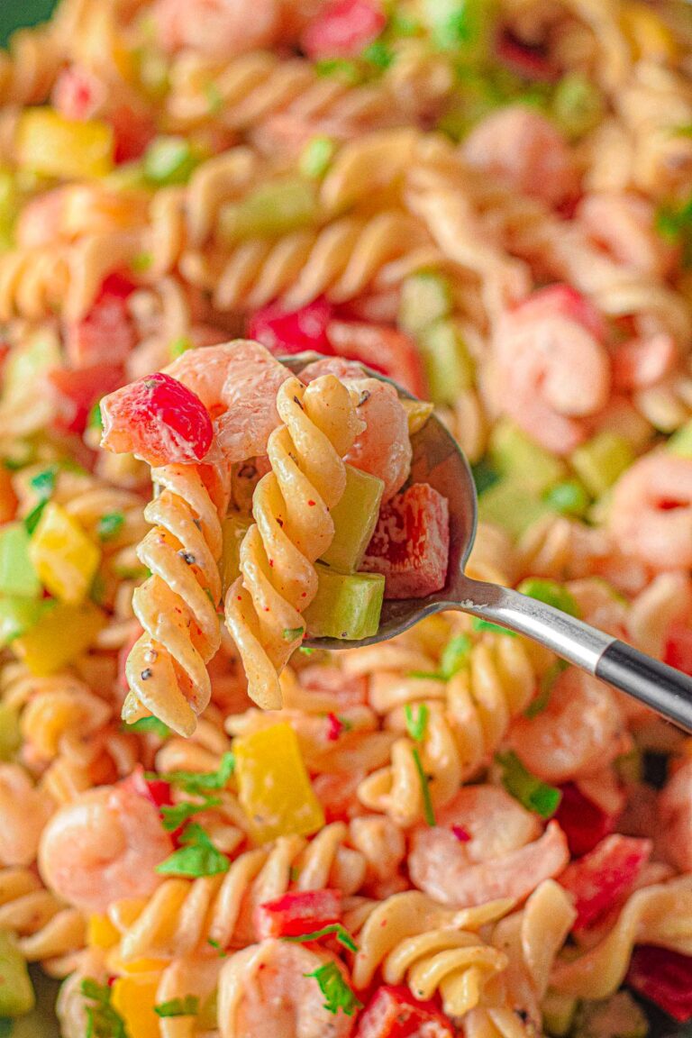 Creamy Shrimp Pasta Salad - Chunky in Kentucky